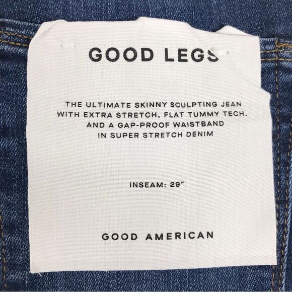 GOOD AMERICAN Good Legs Skinny Jeans High‎ Rise Sculpting Shaping Size 4 27 New - Picture 11 of 14